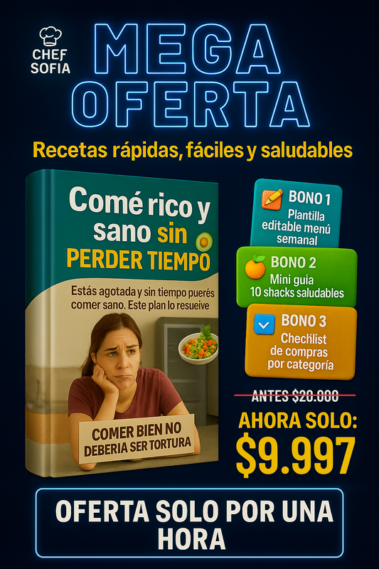 📘 Ebook: Comé Rico y Sano Sin Estrés